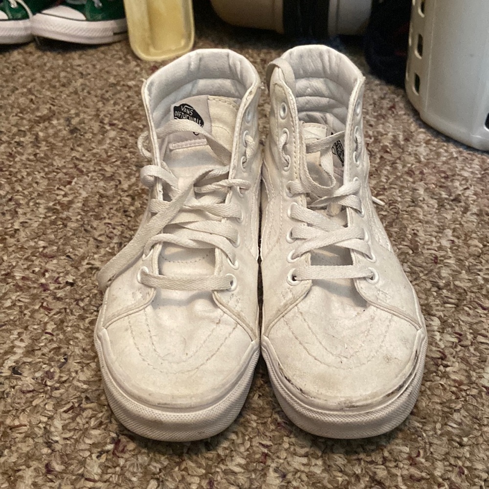 White Hightop Vans